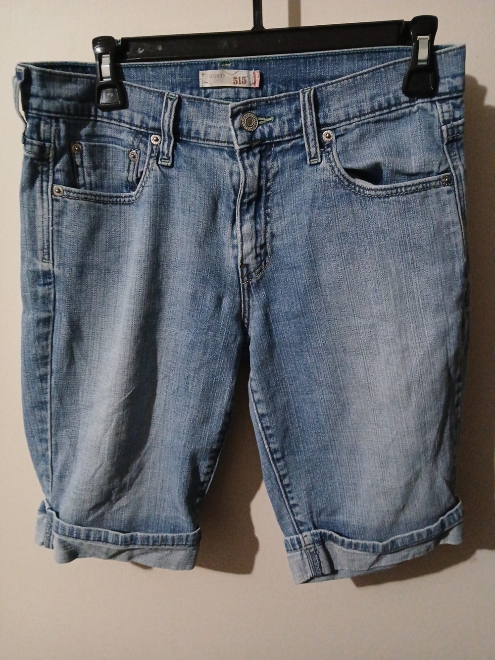Levi's Light Blue Denim Shorts with Contrast Stitching
